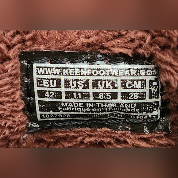 Keen Howser Fold Down Burgundy Lined Winter Snow Ankle Boots Women's Size 11 - Picture 9 of 9